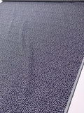 Made in Switzerland Dotted Cotton Brocade - Navy / White
