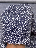 Made in Switzerland Dotted Cotton Brocade - Navy / White