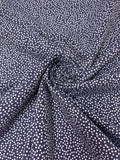 Made in Switzerland Dotted Cotton Brocade - Navy / White