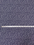 Made in Switzerland Dotted Cotton Brocade - Navy / White