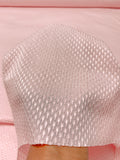 Satin Jacquard Stretch Brocade - Baby Pink