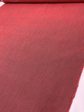 Italian Textured Honeycomb Brocade - Hot Coral / Grey