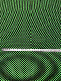 Textured Bow-Dot Brocade - Neon Green / Black