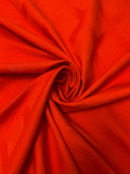 Geometric Diamond Cotton Brocade - Red-Orange