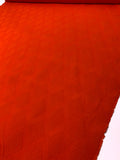 Geometric Diamond Cotton Brocade - Red-Orange