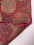 Italian Holographic Circle Medallion Tapestry-Like Brocade - Magenta / Gold / Multicolor