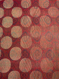 Italian Holographic Circle Medallion Tapestry-Like Brocade - Magenta / Gold / Multicolor