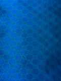 French Globe Spheres Jacquard Brocade - Blue / Teal Green
