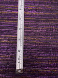 Italian Streak Striped Metallic Brocade - Purples / Copper