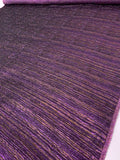 Italian Streak Striped Metallic Brocade - Purples / Copper
