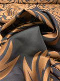 Damask Brocade - Bronze / Black