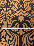 Damask Brocade - Bronze / Black