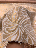 Italian Floral Swirls Reversible Brocade - Gold / White / Rose Gold
