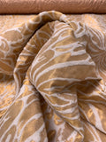 Italian Floral Swirls Reversible Brocade - Gold / White / Rose Gold