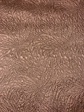 Italian Floral Swirls Reversible Brocade - Gold / White / Rose Gold