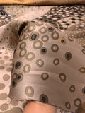 Italian Large-Scale Dotted Floral Brocade - Vintage Gold / Tan / Taupes / Black