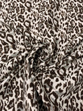 French Cheetah Brocade - Off-White / Brown / Copper