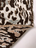 French Cheetah Brocade - Off-White / Brown / Copper