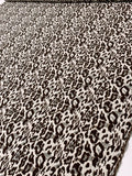 French Cheetah Brocade - Off-White / Brown / Copper