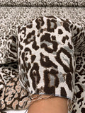 French Cheetah Brocade - Off-White / Brown / Copper