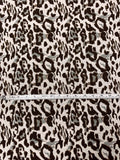 French Cheetah Brocade - Off-White / Brown / Copper
