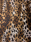 Italian Leopard Brocade - Brown / Tan / Black