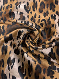 Italian Leopard Brocade - Brown / Tan / Black