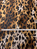 Italian Leopard Brocade - Brown / Tan / Black