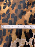 Italian Leopard Brocade - Brown / Tan / Black
