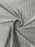 Italian Sqaure Pattern Tweed-Like Brocade - Grey / White / Black