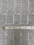Italian Sqaure Pattern Tweed-Like Brocade - Grey / White / Black