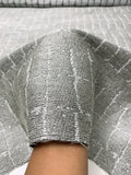 Italian Sqaure Pattern Tweed-Like Brocade - Grey / White / Black