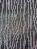 Sequins-Look Zebra Brocade - Grey / Black / Silver