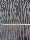 Sequins-Look Zebra Brocade - Grey / Black / Silver