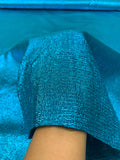 Novelty Tissue Lamé - Metallic Turquoise