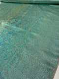 Novelty Two-Toned Tissue Lamé - Turquoise / Gold
