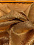 Novelty Two-Toned Tissue Lamé - Orange / Gold