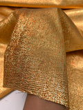 Novelty Two-Toned Tissue Lamé - Orange / Gold