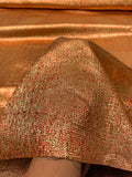 Novelty Two-Toned Tissue Lamé - Red / Gold