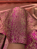 Novelty Two-Toned Tissue Lamé - Magenta / Gold