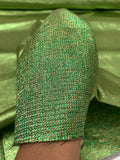 Novelty Two-Toned Tissue Lamé - Green / Gold