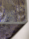 Novelty Two-Toned Tissue Lamé - Violet Blue / Gold