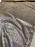 Novelty Two-Toned Tissue Lamé - Violet Blue / Gold