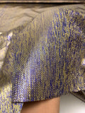Novelty Two-Toned Tissue Lamé - Violet Blue / Gold