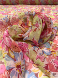 Floral Printed Chiffon - Multicolor