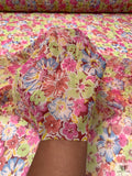 Floral Printed Chiffon - Multicolor