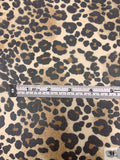 Leopard Printed Printed Chiffon - Black / Cream / Yellow Ochre