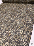 Leopard Printed Printed Chiffon - Black / Cream / Yellow Ochre