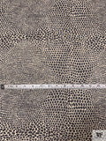Reptile Inspired Printed Chiffon - Black / Brown / Cream