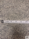 Reptile Inspired Printed Chiffon - Black / Brown / Cream
